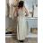 Šaty dlouhé letní carmen přes prsa dámské ORISEA (S/M/L ONE SIZE) ITALSKÁ MÓDA IM425405/DUR S/M/L béžová
