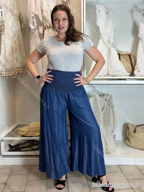 Kalhoty dlouhé letní oversize dámské ANDY (M/L/XL ONE SIZE) ITALSKÁ MÓDA IMWGS251152