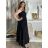 Šaty dlouhé letní na ramínka dámské (S/M/L ONE SIZE) ITALSKÁ MÓDA IMWGS251531/DR -   zelená khaki -   S/M/L