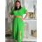 Šaty letné košeľové s opaskom krátky rukáv dámske (S/M/L ONE SIZE) TALIANSKA MóDA IM424486/DR modrá mintova M / L