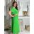 Šaty letné košeľové s opaskom krátky rukáv dámske (S/M/L ONE SIZE) TALIANSKA MóDA IM424486/DR modrá mintova M / L