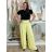Kalhoty dlouhé oversize dámské GIRA (S/M/L ONE SIZE) ITALSKÁ MÓDA IMWHP25402/DUR S/M/L růžová