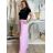 Kalhoty dlouhé oversize dámské GIRA (S/M/L ONE SIZE) ITALSKÁ MÓDA IMWHP25402/DUR S/M/L růžová