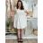 Šaty krátke voľnočasové letné krátky rukáv dámske SARA (S/M/L ONE SIZE) TALIANSKA MÓDA IMSM25046