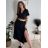Šaty letné košeľové s opaskom krátky rukáv dámske (S/M/L ONE SIZE) TALIANSKA MóDA IM424486/DR modrá mintova M / L