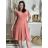 Šaty letní krátký rukáv icecool dámské (S/M/L ONE SIZE) ITALSKÁ MÓDA IMM23M5471