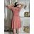 Šaty letní krátký rukáv icecool dámské (S/M/L ONE SIZE) ITALSKÁ MÓDA IMM23M5471