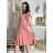 Šaty letní krátký rukáv icecool dámské (S/M/L ONE SIZE) ITALSKÁ MÓDA IMM23M5471