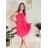 Šaty letné skladané bez rukávov dámske (S/M ONE SIZE) TALIANSKA MÓDA IMD24058