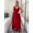 Šaty dlhé letné bez rukávu dámske (S/M ONE SIZE) TALIANSKA MÓDA IMPSH223670/DR staroružová S/M