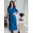 Šaty dlouhé letní skládané krátký rukáv dámské ZUZA (S/M/L ONE SIZE) ITALSKÁ MÓDA 	 IMD251761/DUR S/M/L červená