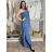 Overal dlouhý letní carmen přes prsa dámské MARTA (S/M/L ONE SIZE) ITALSKÁ MÓDA IM425411/DU S/M/L modrá