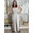 Overal dlouhý letní carmen přes prsa dámské MARTA (S/M/L ONE SIZE) ITALSKÁ MÓDA IM425411/DU S/M/L modrá