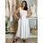 Šaty dlouhé na ramínka dámské AMANDA (S/M/L ONE SIZE) ITALSKÁ MÓDA IMWGS25274/DU S/M/L světle modrá