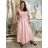 Šaty dlouhé na ramínka dámské AMANDA (S/M/L ONE SIZE) ITALSKÁ MÓDA IMWGS25274/DU S/M/L světle modrá