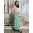 Sukně dlouhá s páskem dámská LAURA (S/M/L ONE SIZE) ITALSKÁ MÓDA IMWBL251612/DUR S/M/L zelená