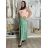 Sukně dlouhá s páskem dámská LAURA (S/M/L ONE SIZE) ITALSKÁ MÓDA IMWBL251612/DUR S/M/L zelená