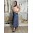 Sukně dlouhá s páskem dámská LAURA (S/M/L ONE SIZE) ITALSKÁ MÓDA IMWBL251612/DUR S/M/L zelená