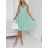 Šaty krátké letní na ramínka dámské (XS/S/M ONE SIZE) ITALSKÁ MÓDA IMWGS251955
