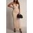 Šaty dlouhé elegantní letní na ramínka dámské (XS/S/M ONE SIZE) ITALSKÁ MÓDA IMWHD252157