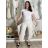 Kalhoty dlouhé aladinky letní dámské (S/M/L ONE SIZE) ITALSKÁ MÓDA IMD24029/DUR tmavě béžová S/M/L