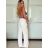 Top croptop krajkový na ramínka dámský (S/M ONE SIZE) ITALSKÁ MÓDA IMPMD233045/DU -   modrá -   S/M/L