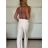 Top croptop krajkový na ramínka dámský (S/M ONE SIZE) ITALSKÁ MÓDA IMPMD233045/DU -   modrá -   S/M/L