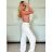 Top croptop krajkový na ramínka dámský (S/M ONE SIZE) ITALSKÁ MÓDA IMPMD233045/DU -   modrá -   S/M/L