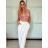 Top croptop krajkový na ramínka dámský (S/M ONE SIZE) ITALSKÁ MÓDA IMPMD233045/DU -   modrá -   S/M/L