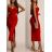 Šaty dlouhé letní elegantní na ramínka dámské (XS/S/M ONE SIZE) ITALSKÁ MÓDA IMM25M34553
