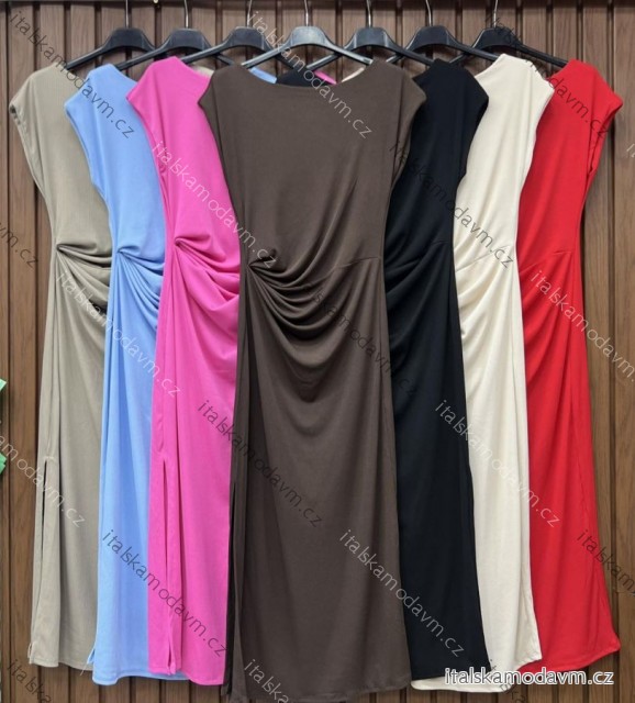 Šaty letní citronky lemon květované krátký rukáv dámské (XS/S/M ONE SIZE) ITALSKÁ MÓDA IMWHD252378