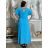 Šaty dlhé elegantný letný krátky rukáv dámske nadrozmer ASTRA (42/44/46 ONE SIZE) TALIANSKA MÓDA IM425422/DUR khaki 42/44/46