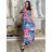 Šaty dlhé letné bez rukávov dámske (M/L-XL/2XL) IMWDF25F1031/DUR XL/2XL modrá