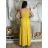 Šaty dlouhé letní na ramínka dámské nadrozměr LEONA (M/L - XL/XXL ONE SIZE) IMWGD25V063/DR M/L růžová