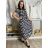 Šaty dlhé letné krátky rukáv dámske (S/M/L ONE SIZE) TALIANSKA MóDA IM323101-6/DUR S/M/L tmavo modrá