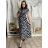 Šaty dlhé letné krátky rukáv dámske (S/M/L ONE SIZE) TALIANSKA MóDA IM323101-6/DUR S/M/L tmavo modrá