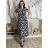 Šaty dlhé letné krátky rukáv dámske (S/M/L ONE SIZE) TALIANSKA MóDA IM323101-6/DUR S/M/L tmavo modrá