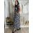 Šaty dlhé letné krátky rukáv dámske (S/M/L ONE SIZE) TALIANSKA MóDA IM323101-6/DUR S/M/L tmavo modrá