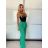 Kalhoty dlouhé letní dámské (S/M/L ONE SIZE) ITALSKá MODA IM7250004/DU -   zelená -   S/M/L