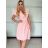 Šaty letní elegantní krátký rukáv dámské (XS/S/M ONE SIZE) ITALSKÁ MÓDA IMWB251250