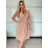 Šaty letní elegantní krátký rukáv dámské (XS/S/M ONE SIZE) ITALSKÁ MÓDA IMWB251250