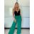 Kalhoty letní dlouhé dámské (S/M/L ONE SIZE) ITALSKÁ MÓDA IMWCM252259/DU