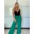 Kalhoty letní dlouhé dámské (S/M/L ONE SIZE) ITALSKÁ MÓDA IMWCM252259/DU