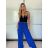 Kalhoty letní dlouhé dámské (S/M/L ONE SIZE) ITALSKÁ MÓDA IMWCM252259/DU