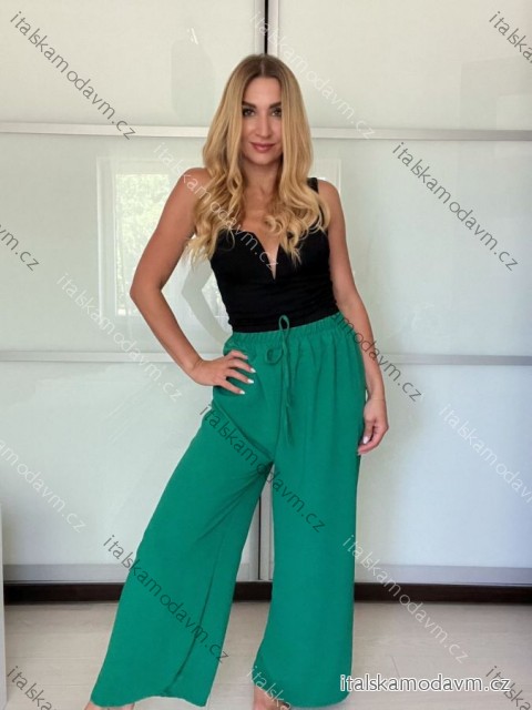 Kalhoty dlouhé letní dámské (S/M/L ONE SIZE) ITALSKá MODA IM7250005/DU