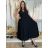 Šaty dlouhé letní na ramínka dámské ETNA (S/M/L ONE SIZE) ITALSKÁ MÓDA IM425473/DR S/M/L zelená