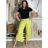 Kalhoty dlouhé aladinky letní dámské (S/M/L ONE SIZE) ITALSKÁ MÓDA IMD24029/DUR tmavě béžová S/M/L