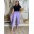 Kalhoty dlouhé aladinky letní dámské (S/M/L ONE SIZE) ITALSKÁ MÓDA IMD24029/DUR tmavě béžová S/M/L