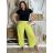 Kalhoty dlouhé aladinky letní dámské (S/M/L ONE SIZE) ITALSKÁ MÓDA IMD24029/DUR zelená S/M/L