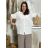 Košeľa oversize mušelínová dlhý rukáv dámska (L/XL/2XL ONE SIZE) TALIANSKA MODA IMD23405